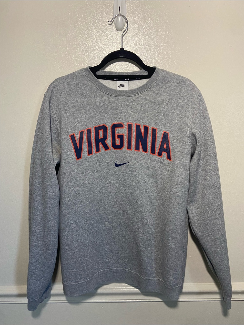 Virginia Nike Grey Crewneck Sweatshirt